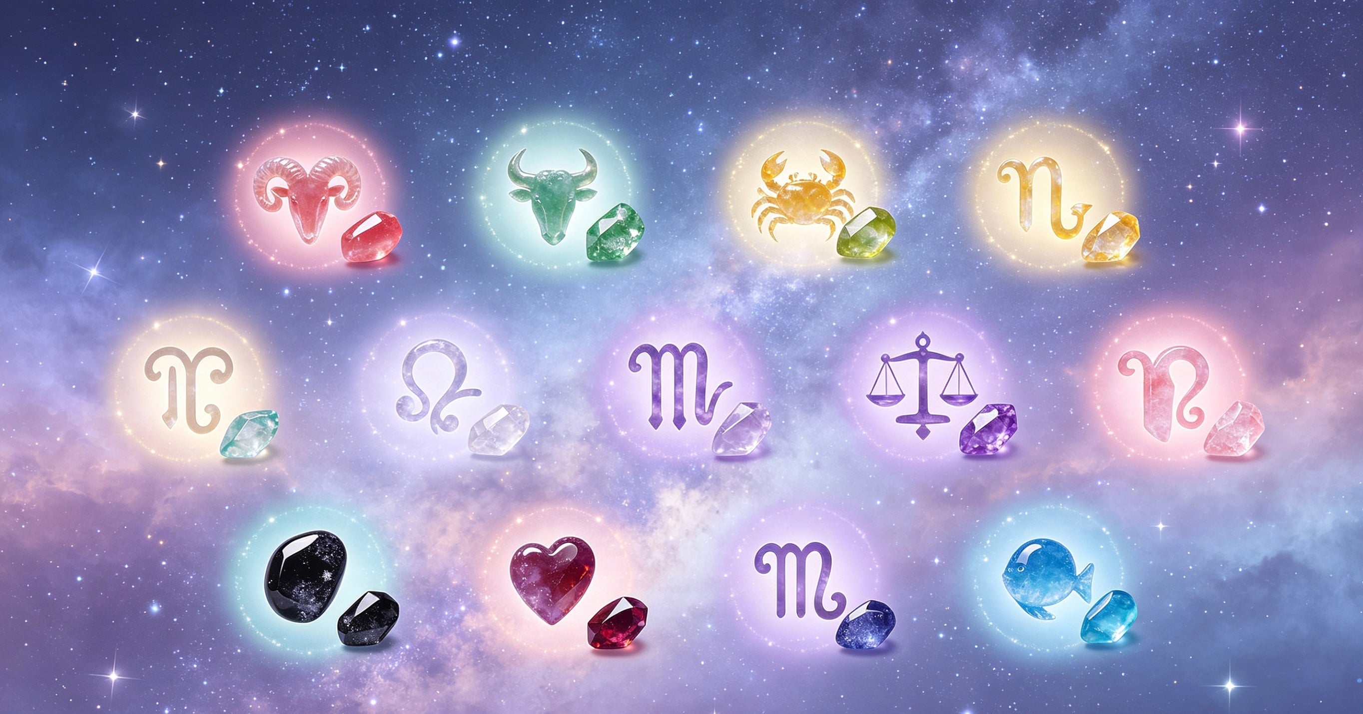 12 Zodiac Signs & Their Guardian Crystals