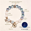 Aquarius StarBind Premium Zodiac Crystal Bracelet – Cosmic Intuition & Visionary Energy