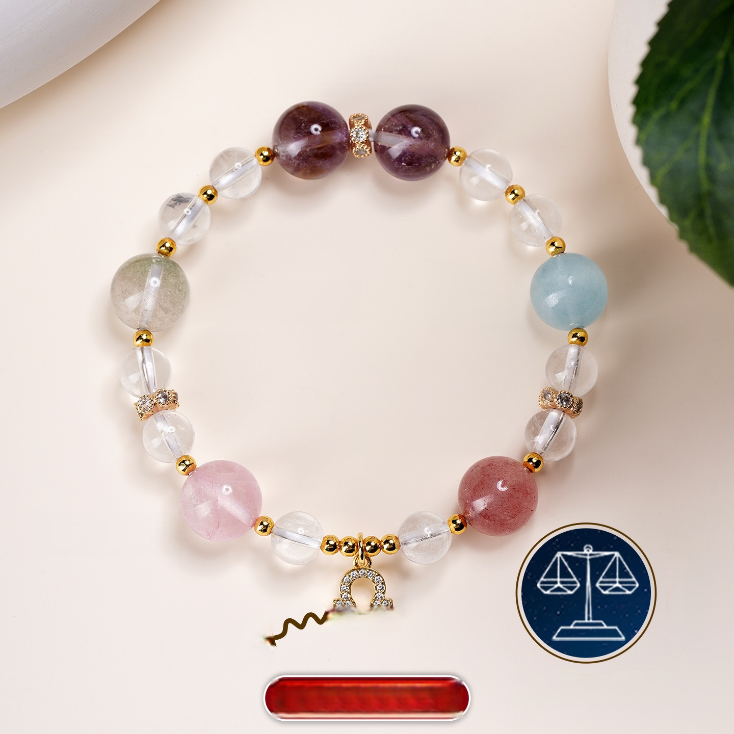 Libra StarRise Zodiac Crystal Bracelet – Love & Balance Energy Jewelry