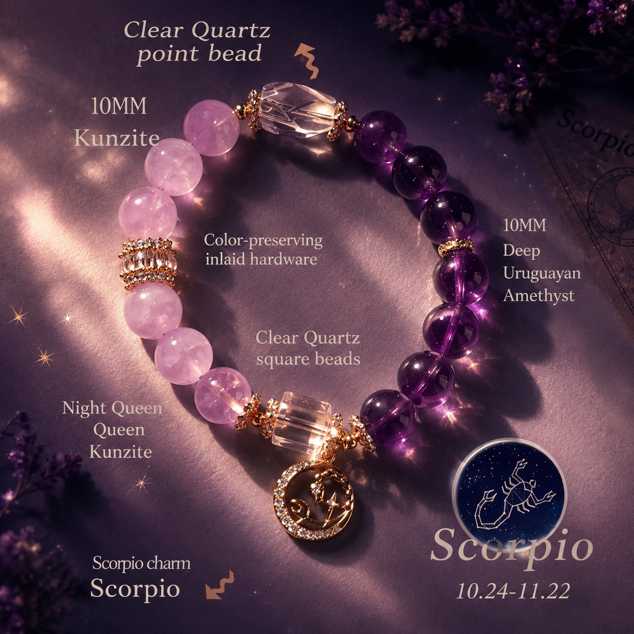 StarBind-Scorpio crystal bracelet