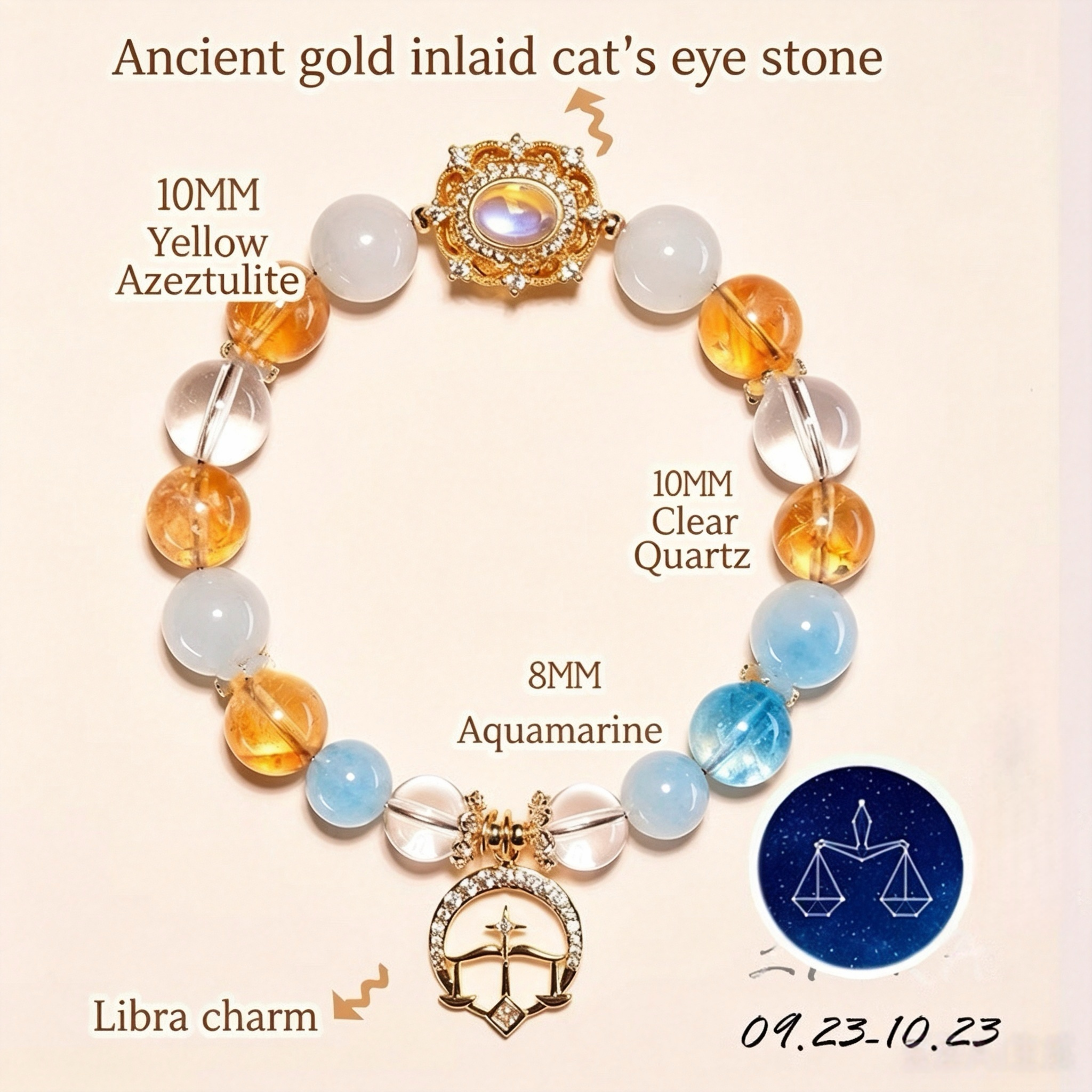 StarBind-Libra crystal bracelet