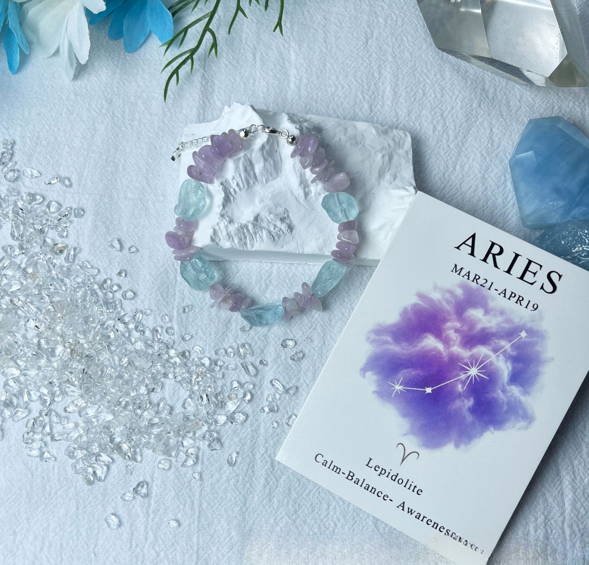 Nebula Zodiac Crystal Collection